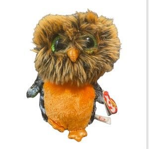 NWT TY Beanie Boo Retired Midnight the Owl 6”